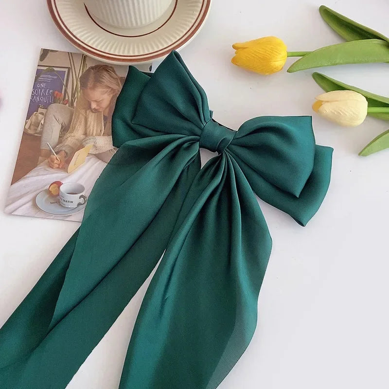 Château Bow – Luxe Ribbon Hair Clip