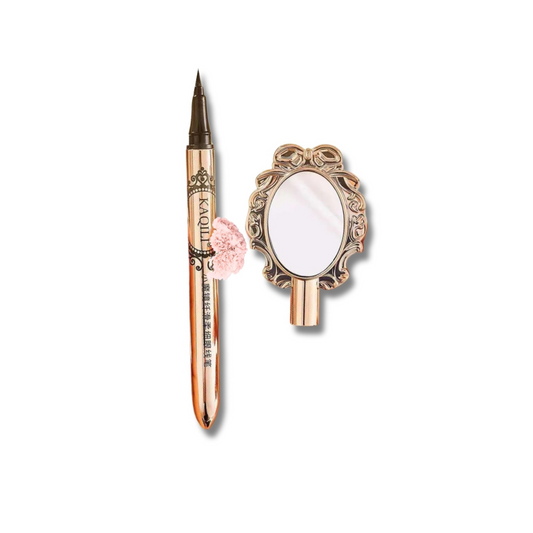 Noir Élégance – Eyeliner & Mirror Duo